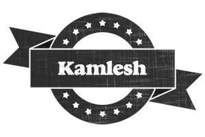 Kamlesh grunge logo