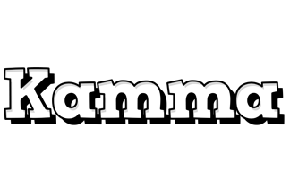 Kamma snowing logo