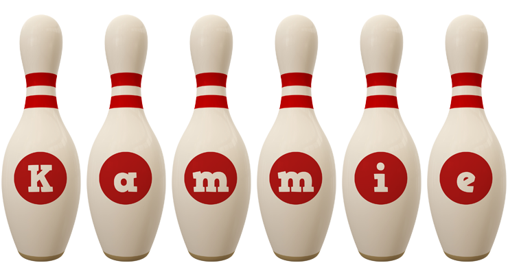 Kammie bowling-pin logo