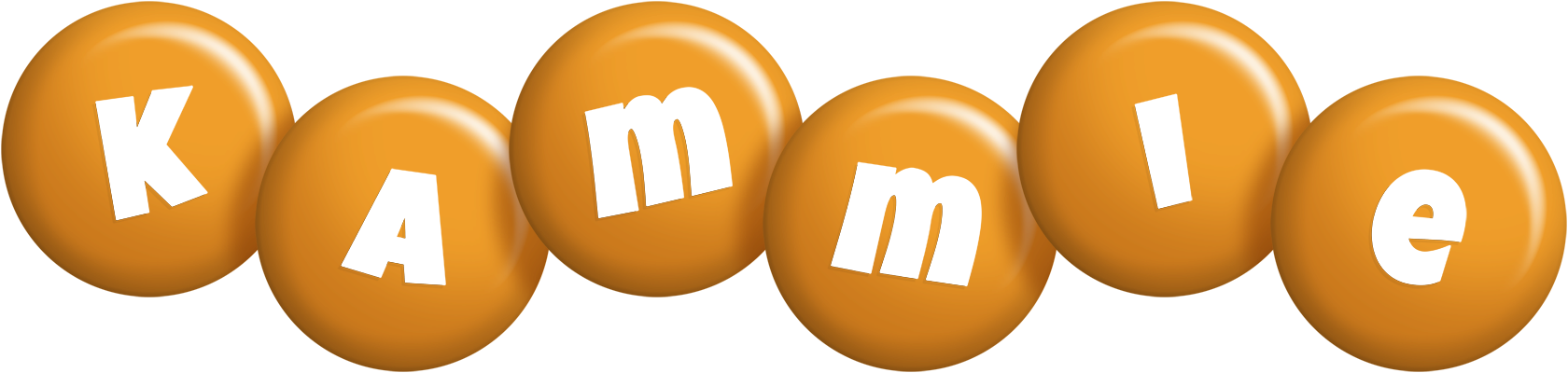 Kammie candy-orange logo