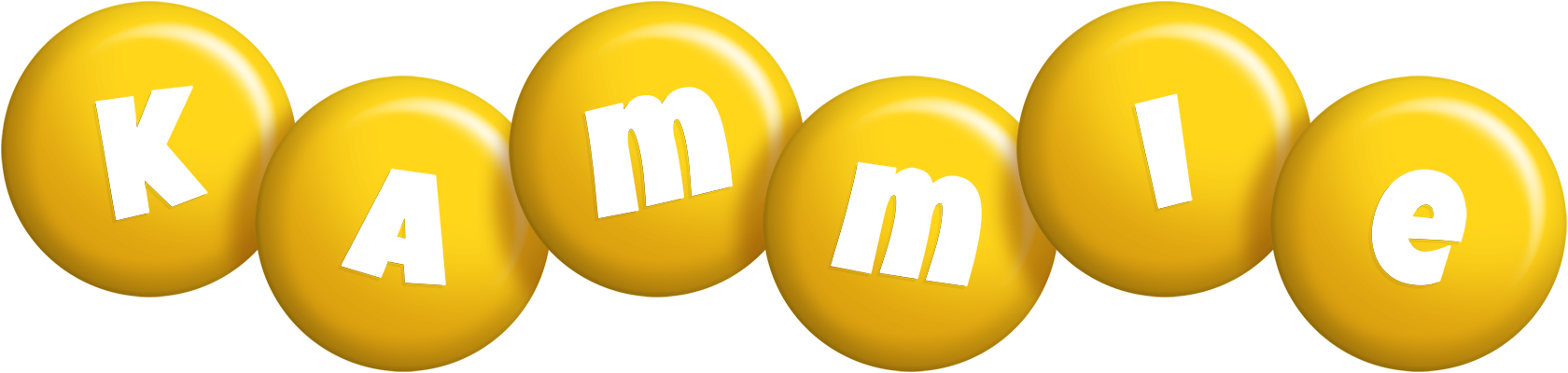 Kammie candy-yellow logo