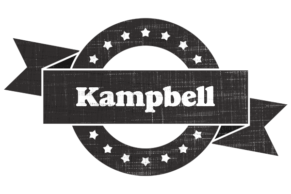 Kampbell grunge logo