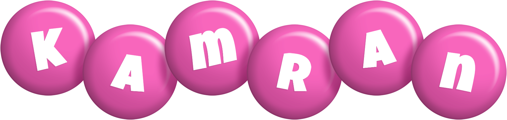 Kamran candy-pink logo
