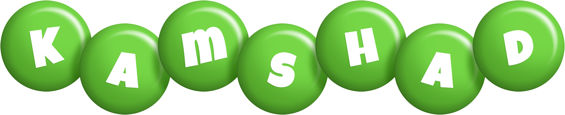 Kamshad candy-green logo