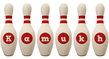 Kamukh bowling-pin logo