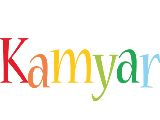 Kamyar birthday logo