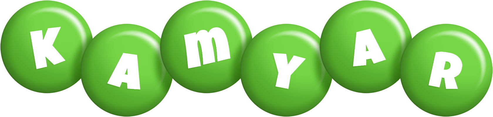 Kamyar candy-green logo