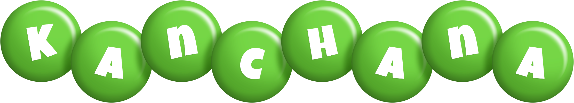 Kanchana candy-green logo