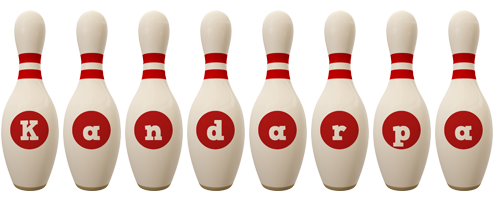 Kandarpa bowling-pin logo