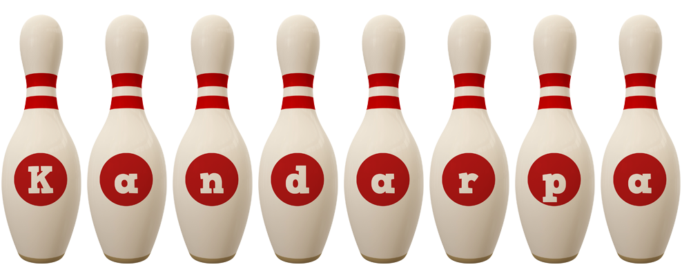 Kandarpa bowling-pin logo