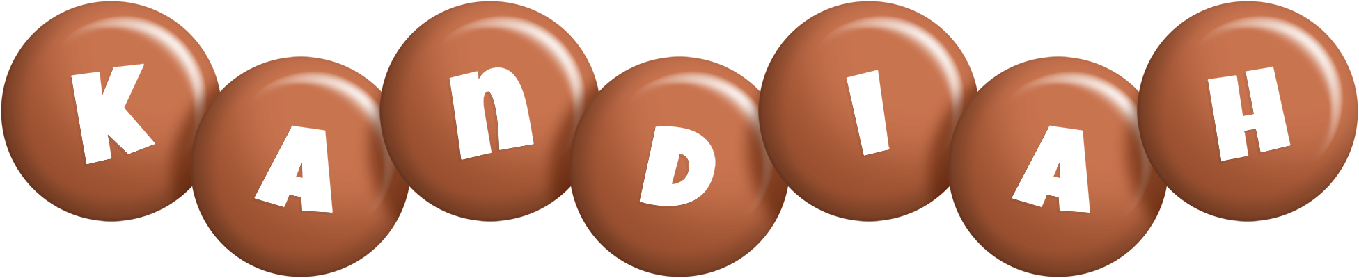 Kandiah candy-brown logo
