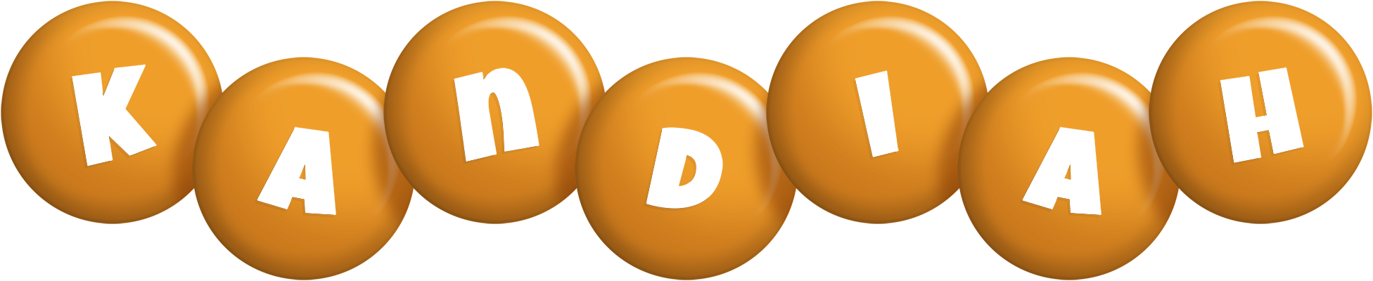 Kandiah candy-orange logo