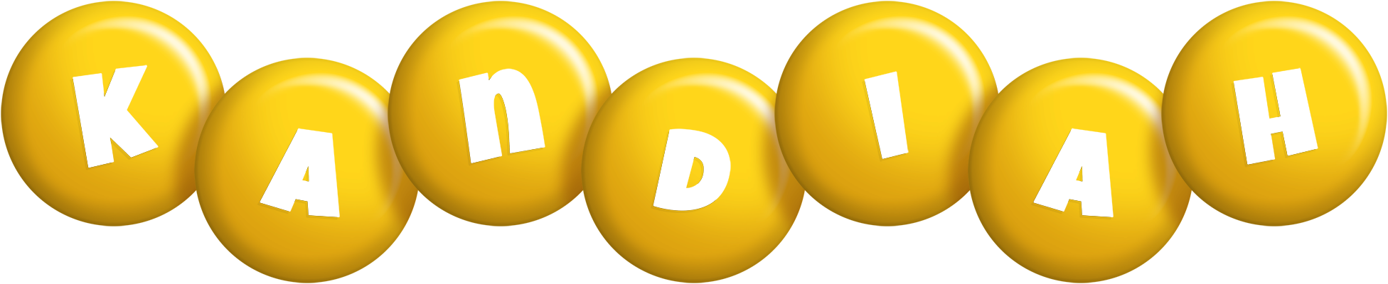Kandiah candy-yellow logo