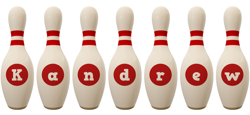 Kandrew bowling-pin logo