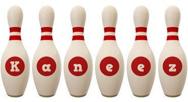 Kaneez bowling-pin logo