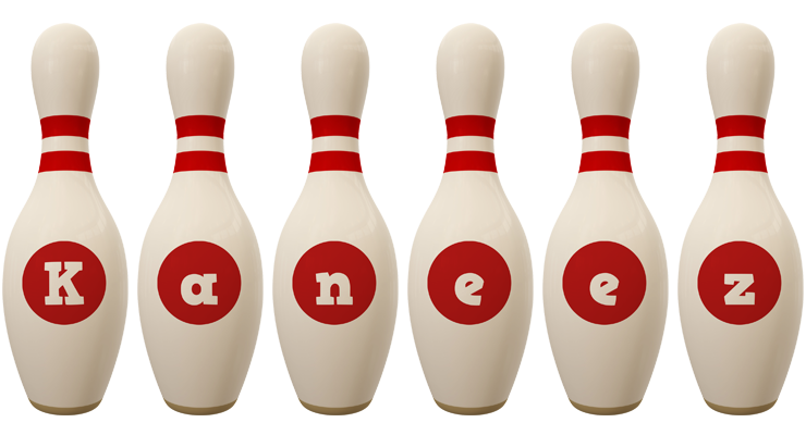 Kaneez bowling-pin logo