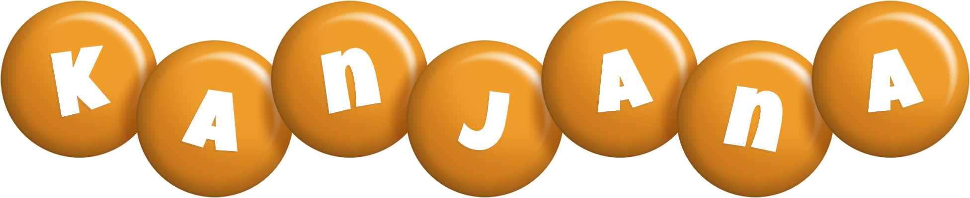 Kanjana candy-orange logo