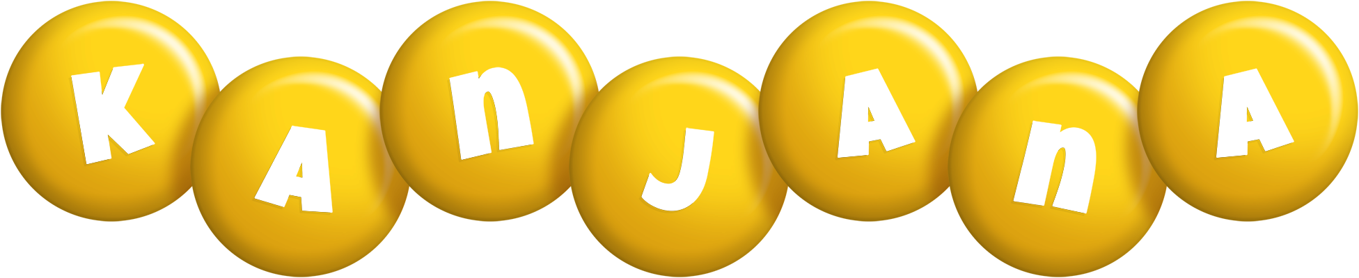 Kanjana candy-yellow logo