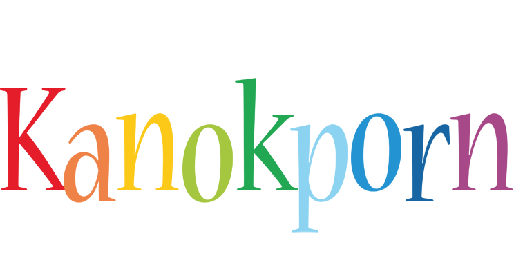 Kanokporn birthday logo