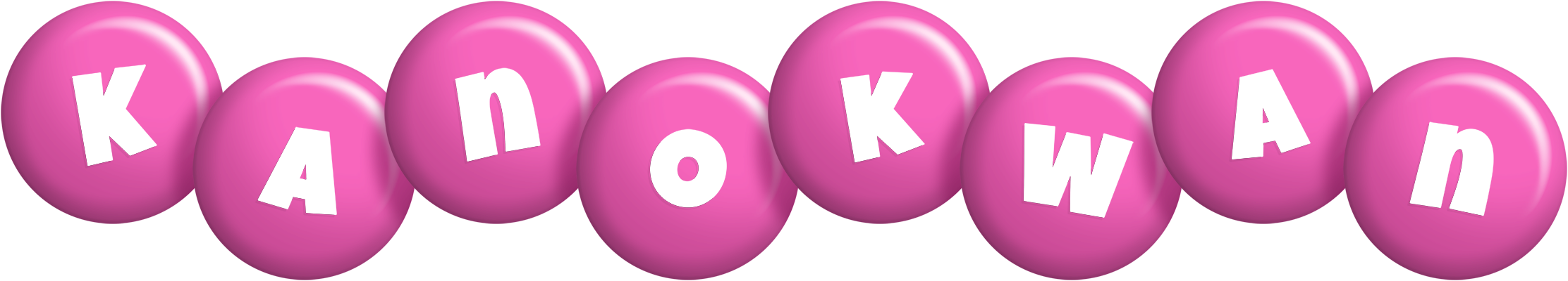 Kanokwan candy-pink logo
