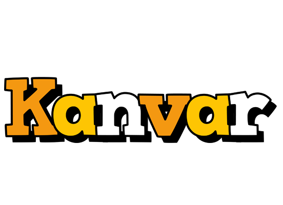 Kanvar cartoon logo