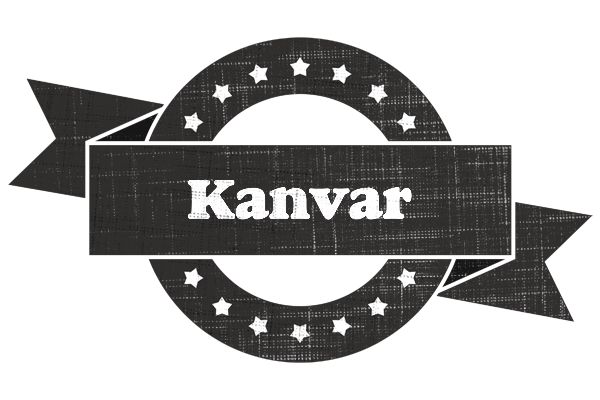 Kanvar grunge logo