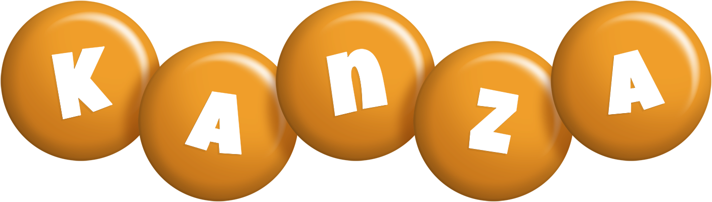 Kanza candy-orange logo