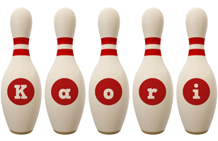 Kaori bowling-pin logo