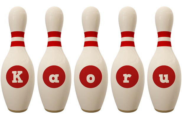 Kaoru bowling-pin logo