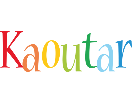 Kaoutar birthday logo