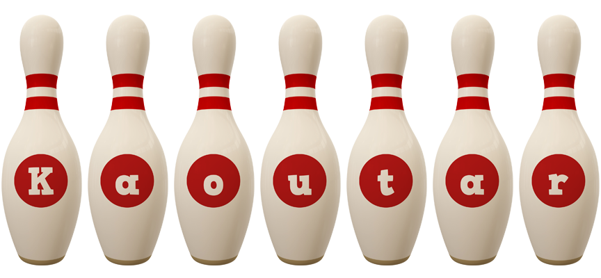 Kaoutar bowling-pin logo