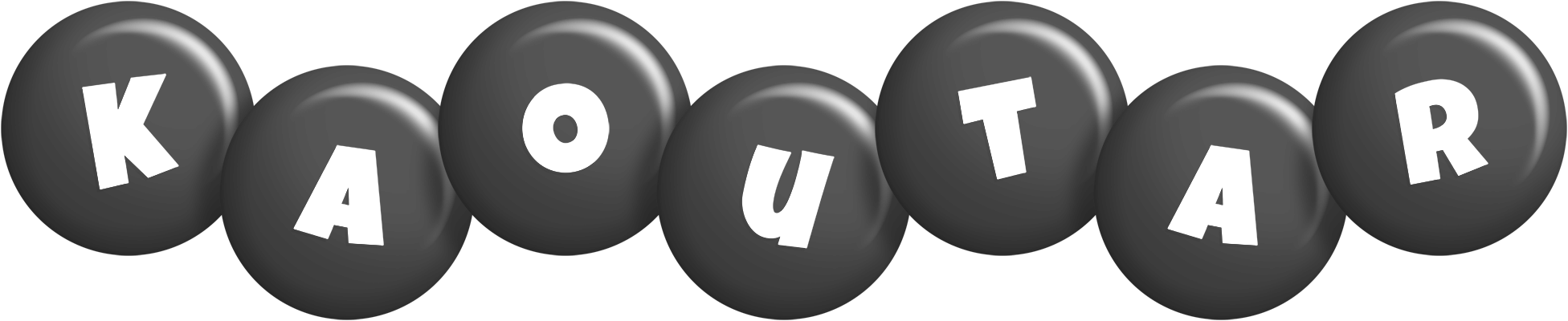 Kaoutar candy-black logo