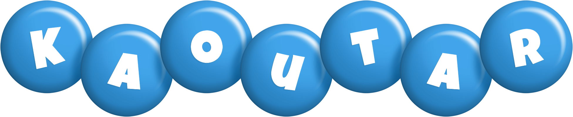 Kaoutar candy-blue logo