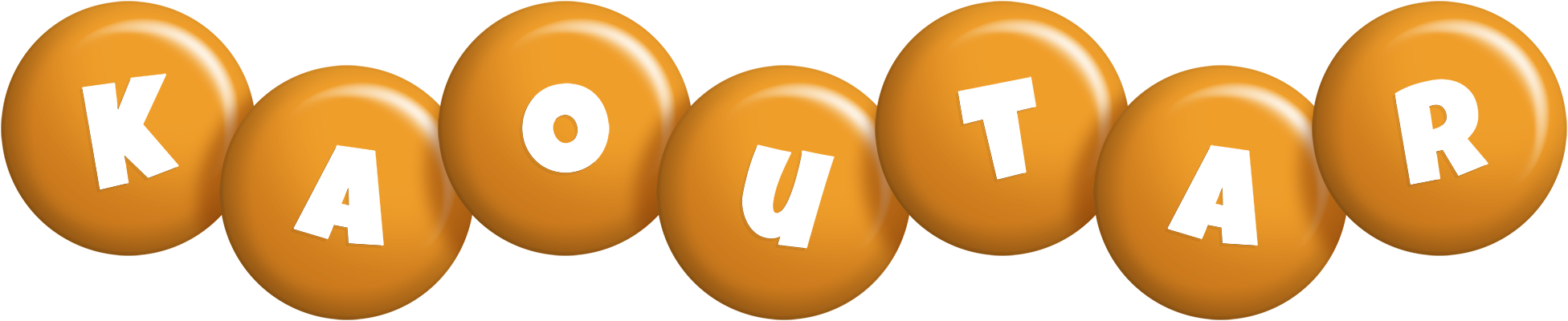 Kaoutar candy-orange logo