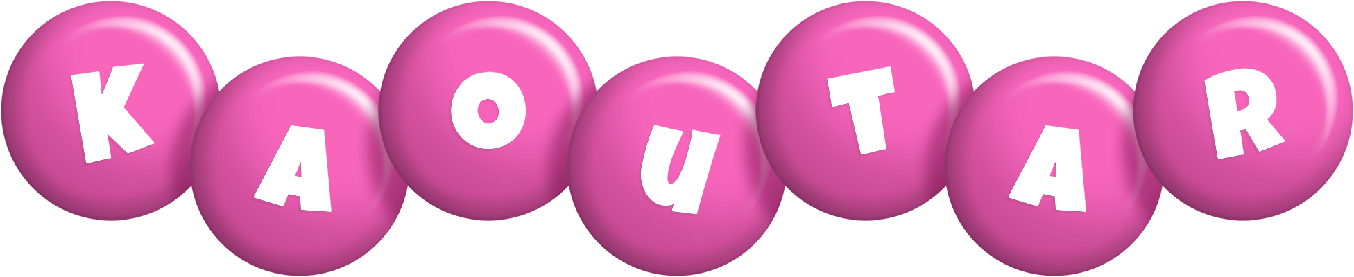Kaoutar candy-pink logo