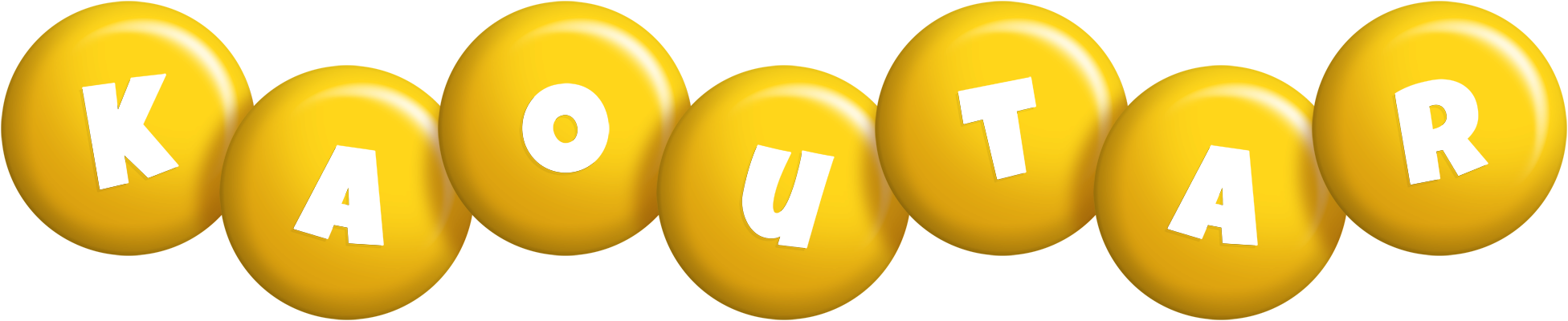 Kaoutar candy-yellow logo