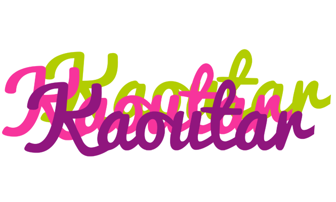 Kaoutar flowers logo