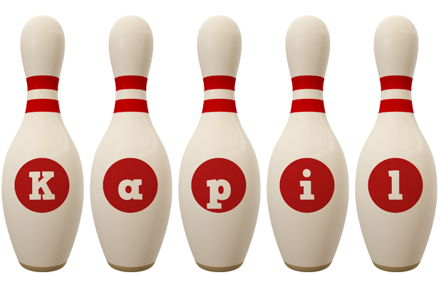 Kapil bowling-pin logo