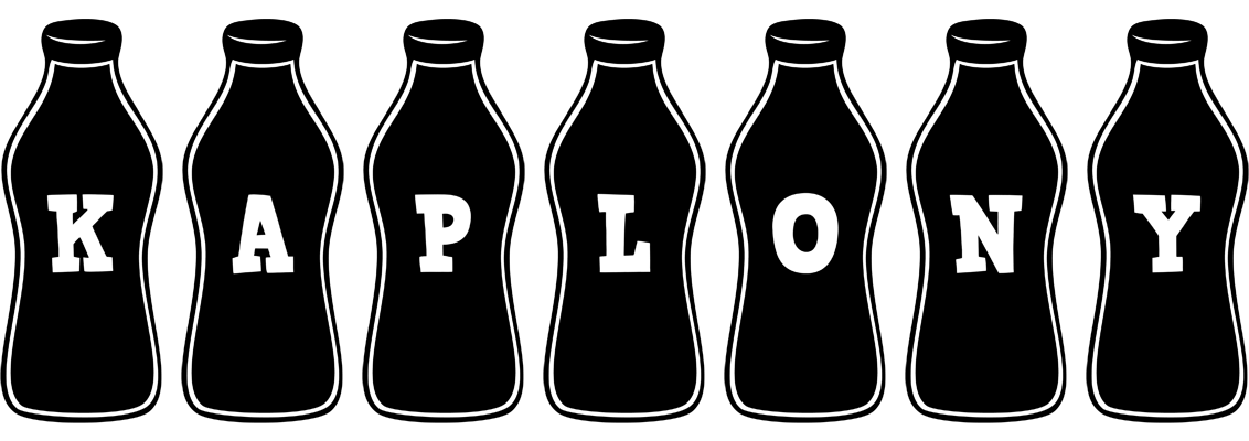 Kaplony bottle logo