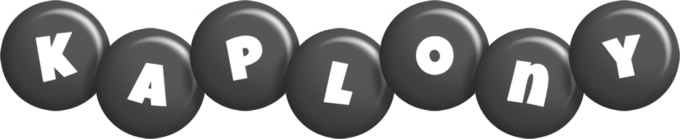 Kaplony candy-black logo