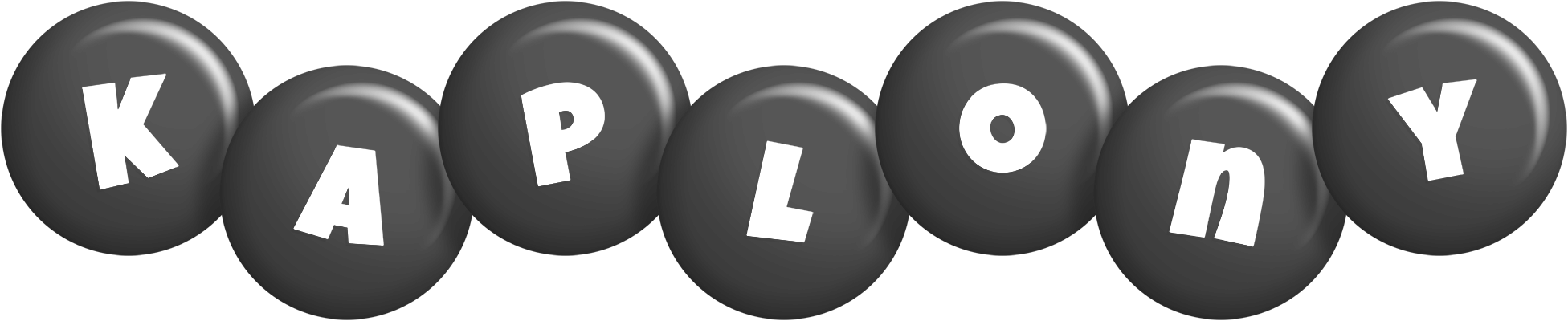 Kaplony candy-black logo