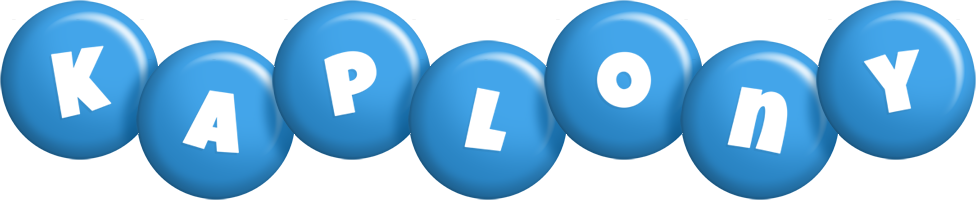 Kaplony candy-blue logo