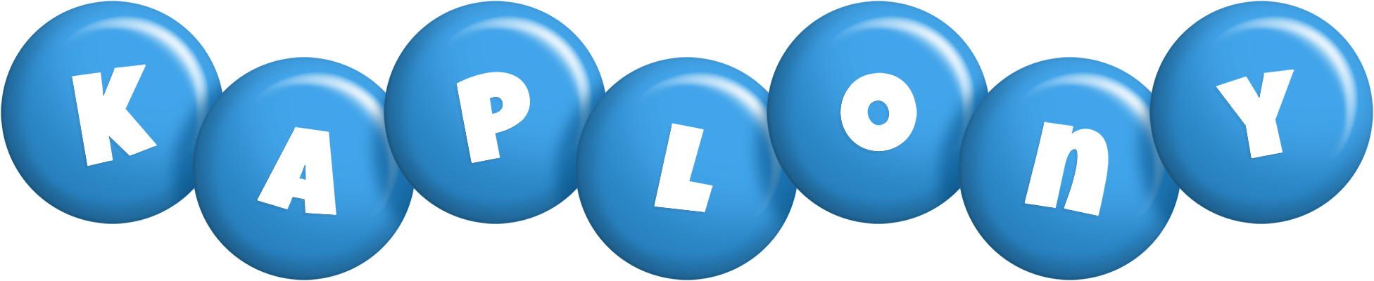 Kaplony candy-blue logo