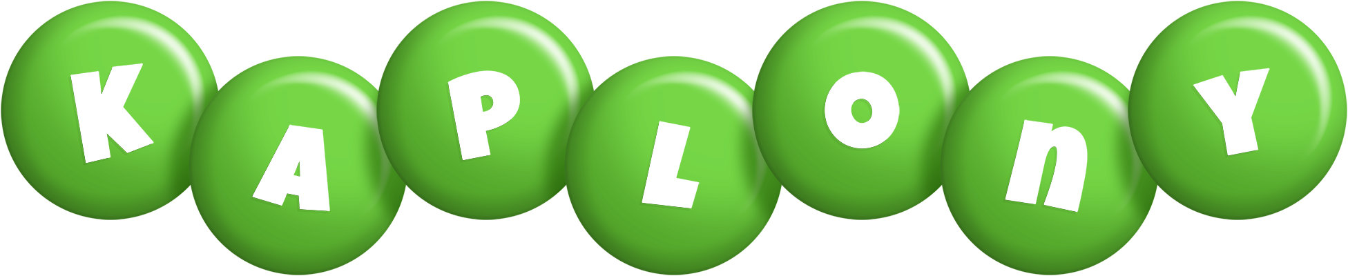 Kaplony candy-green logo