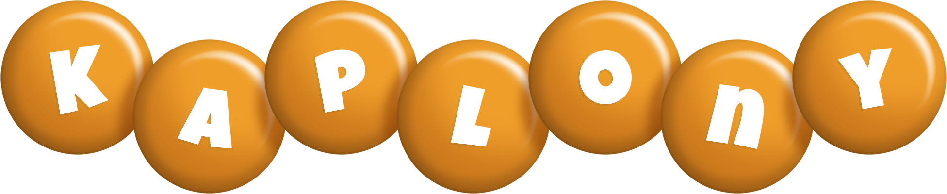 Kaplony candy-orange logo