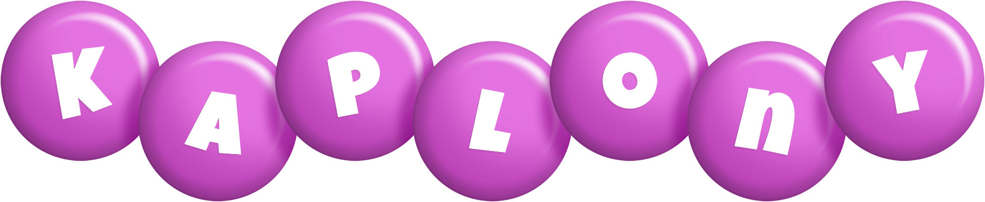 Kaplony candy-purple logo