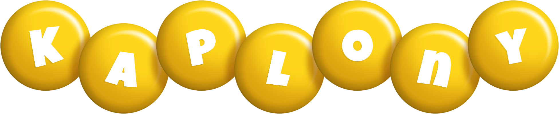 Kaplony candy-yellow logo