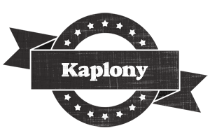 Kaplony grunge logo