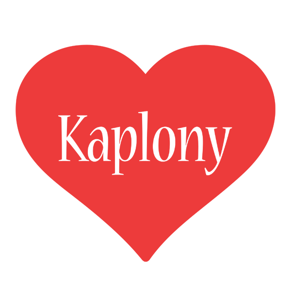 Kaplony love logo