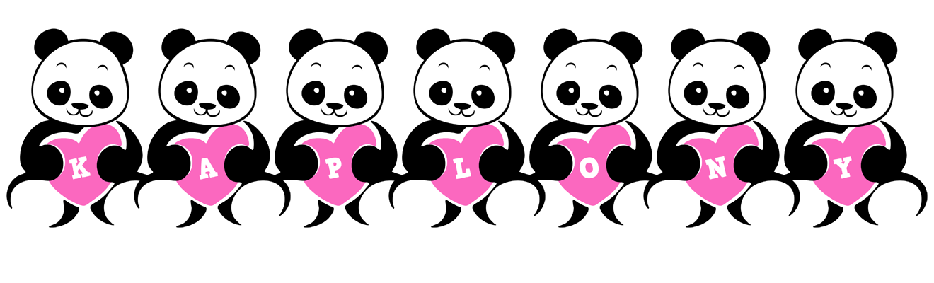 Kaplony love-panda logo